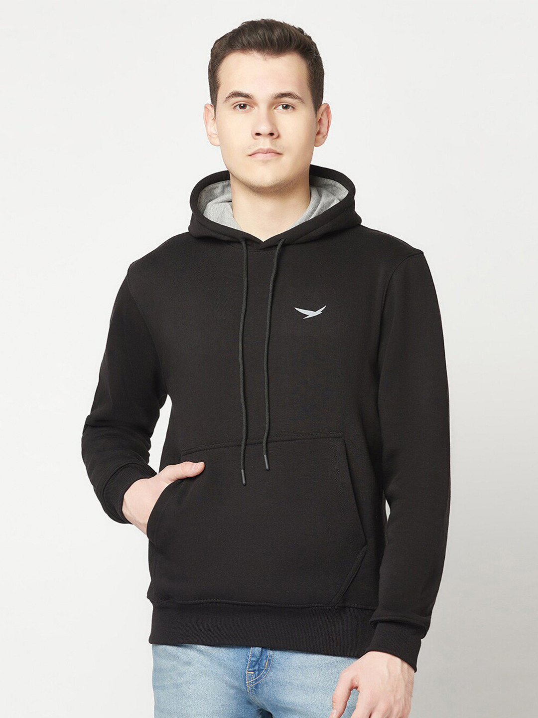 HiFlyers Smart Fit Cotton Fleece Hooded Sweatshirt