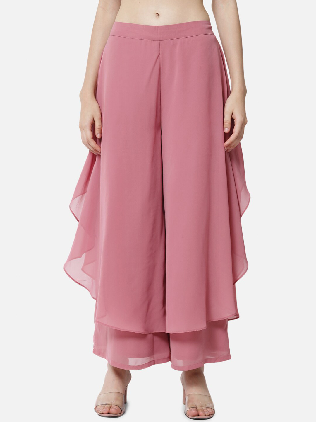 BAESD Mid Rise Flared Palazzos