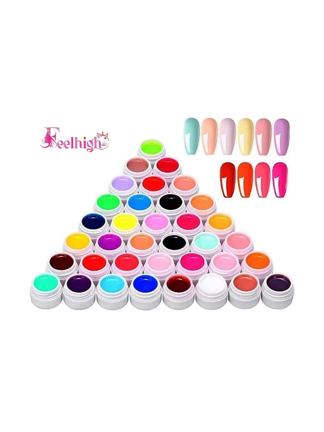 FEELHIGH Set Of 36 UV/LED Nail Gel Paint Kit - 5ml each