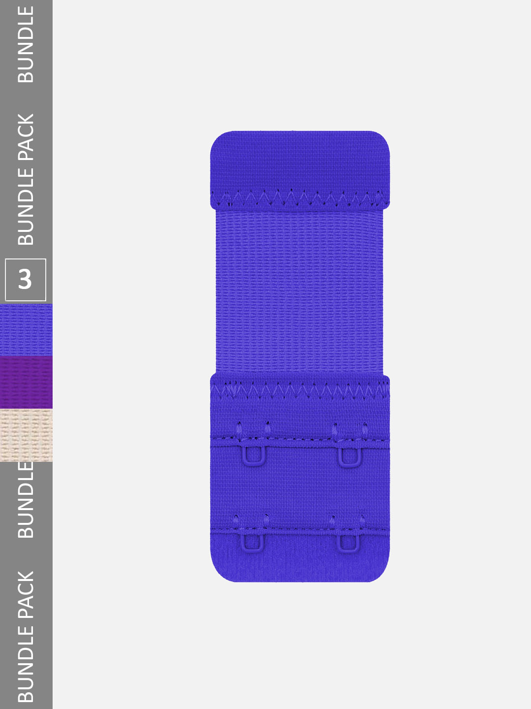 FIMS Pack Of 3 Stretchy Soft Elastic Bra Hook Extenders