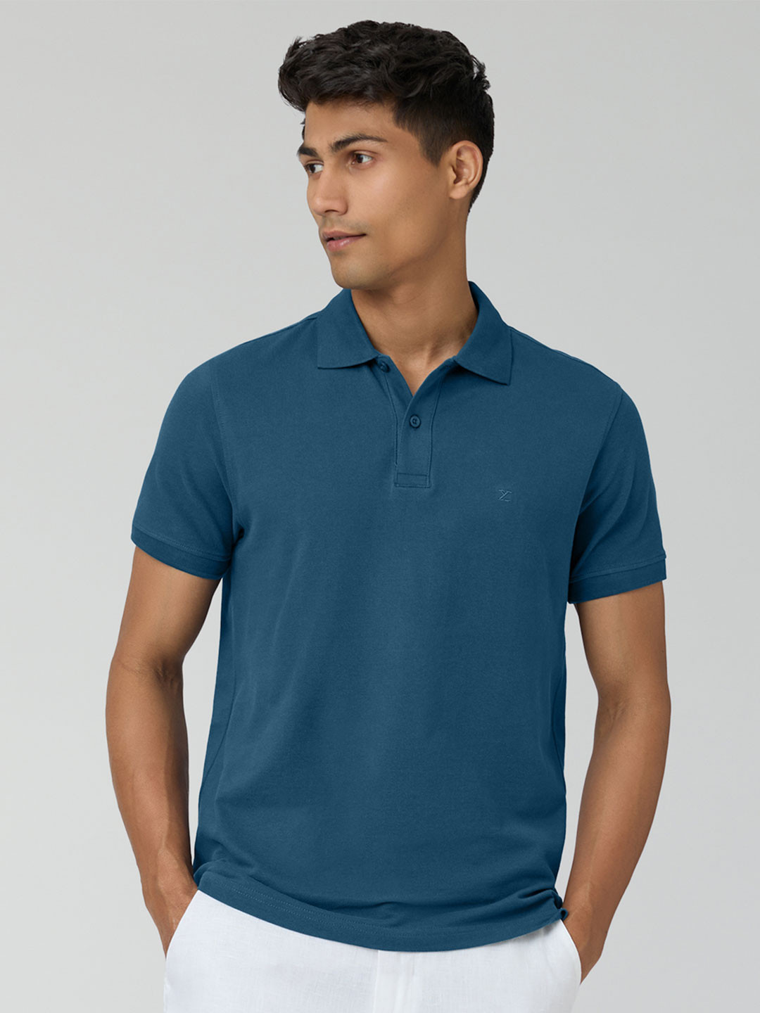 XYXX Men Nova Intellieaze Pure Cotton Polo T-shirt