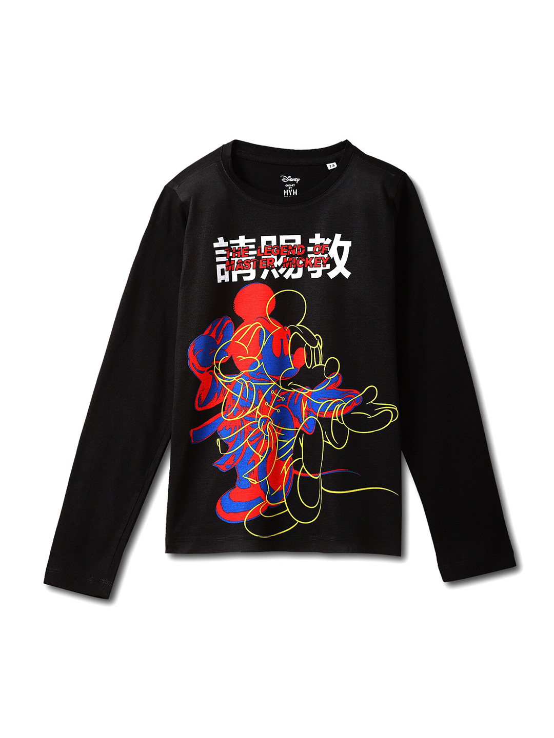Wear Your Mind Boys Mickey Mouse Printed Long Sleeve T-shirt