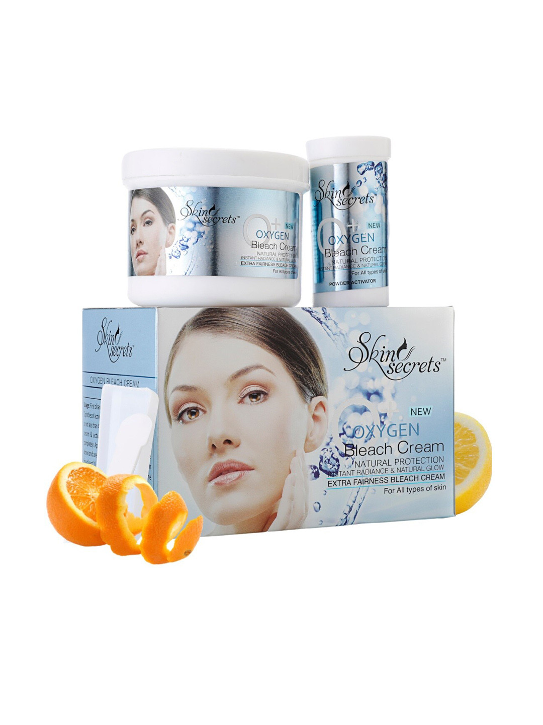 Skin Secrets Oxygen Bleach Cream for Instant Radiance & Natural Glow - 250 g