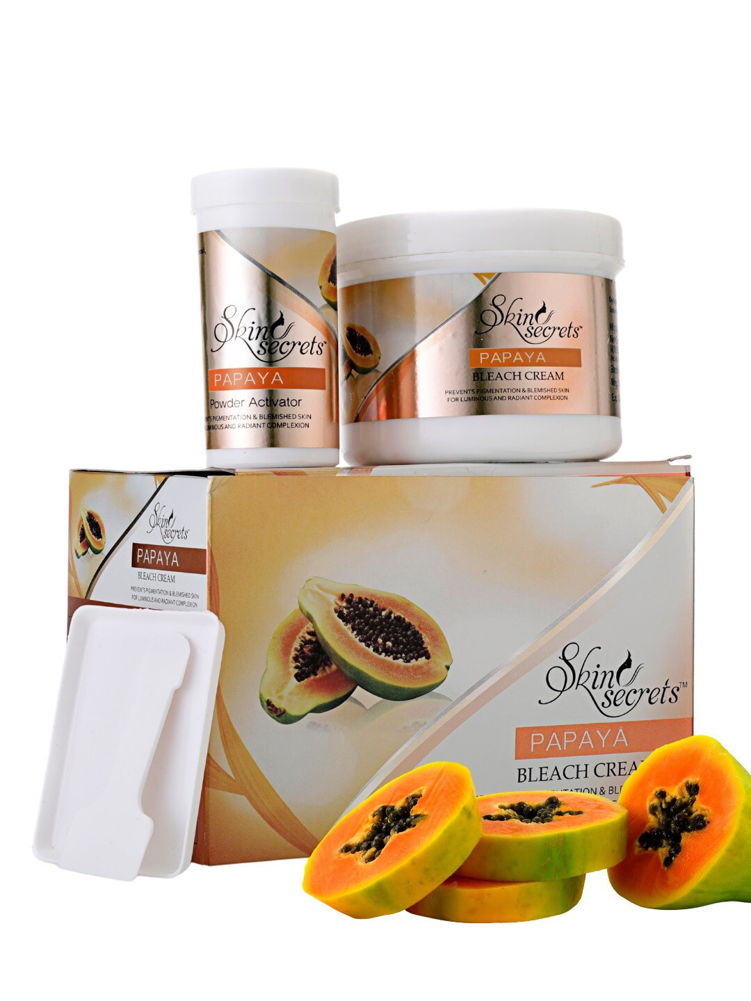 Skin Secrets Papaya Bleach Cream to Prevent Pigmentation - 250 g