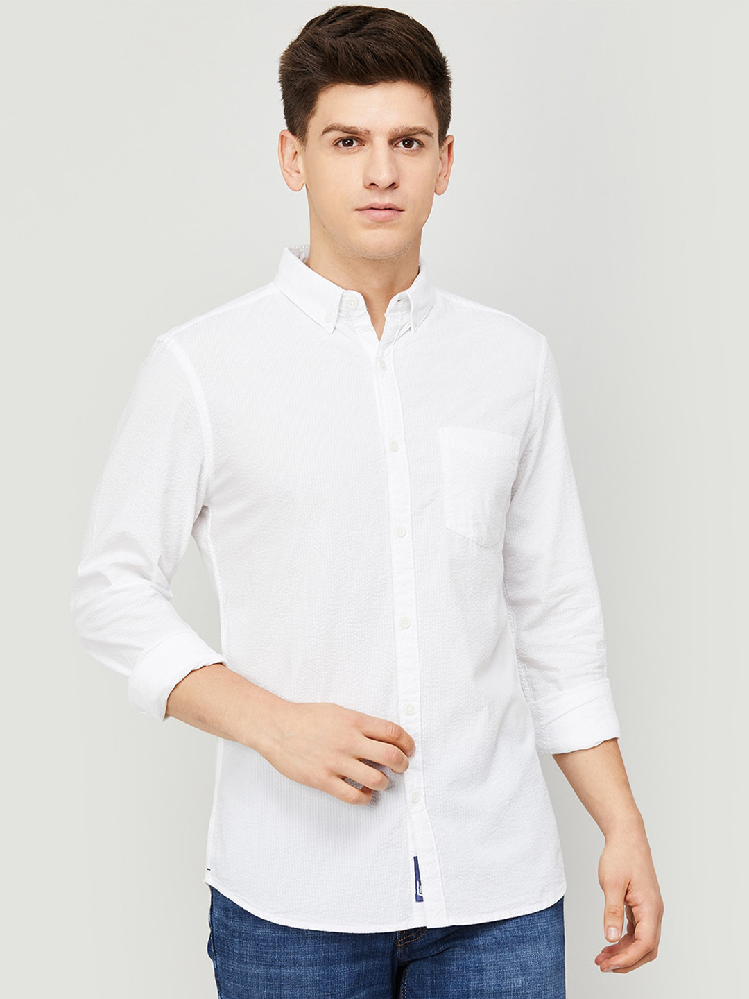 Fame Forever by Lifestyle Slim Fit Cotton Casual Shirt