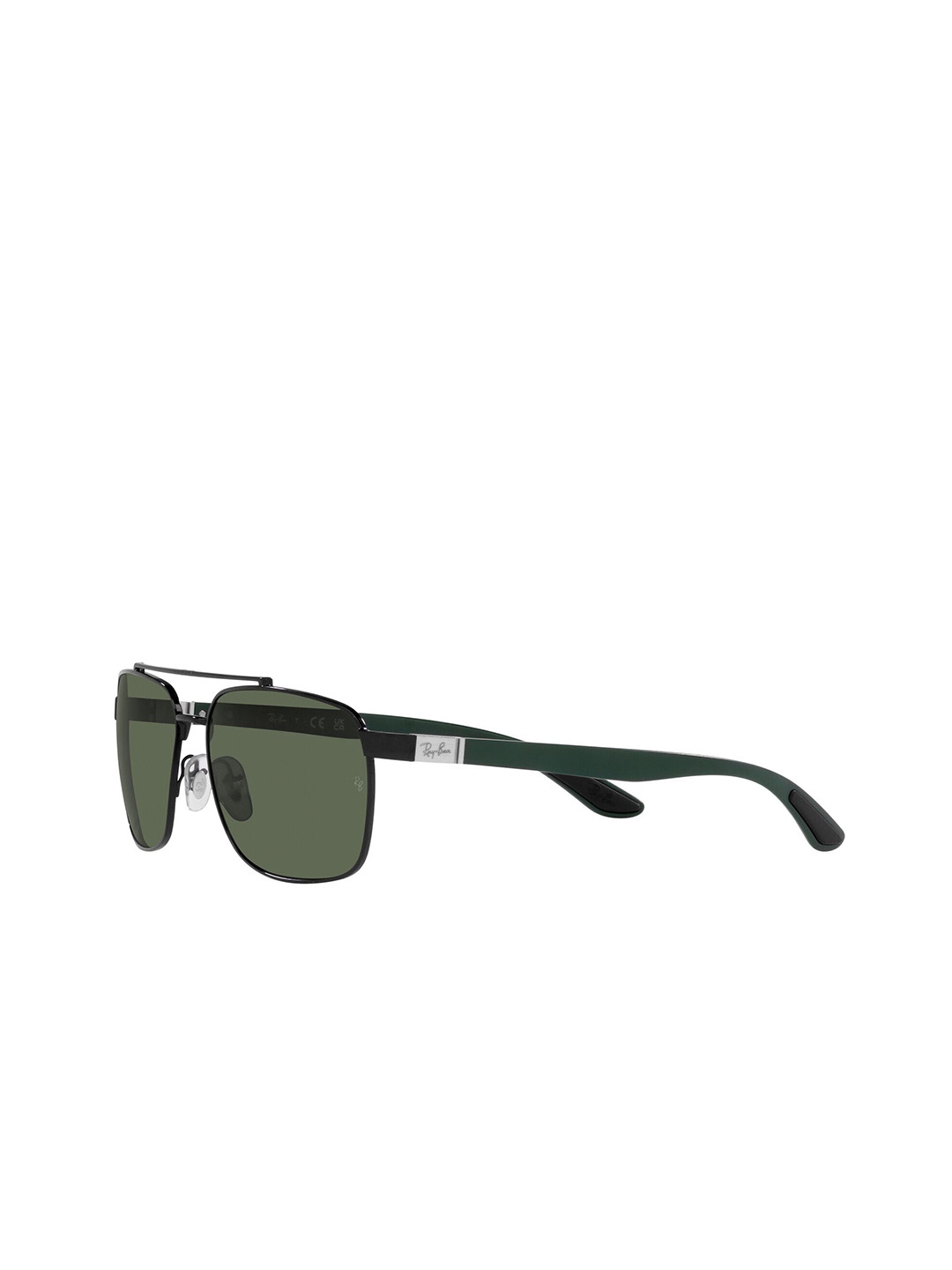 Ray-Ban Men UV Protected Green Lens Rectangle Sunglasses - 0RB3701002/7159