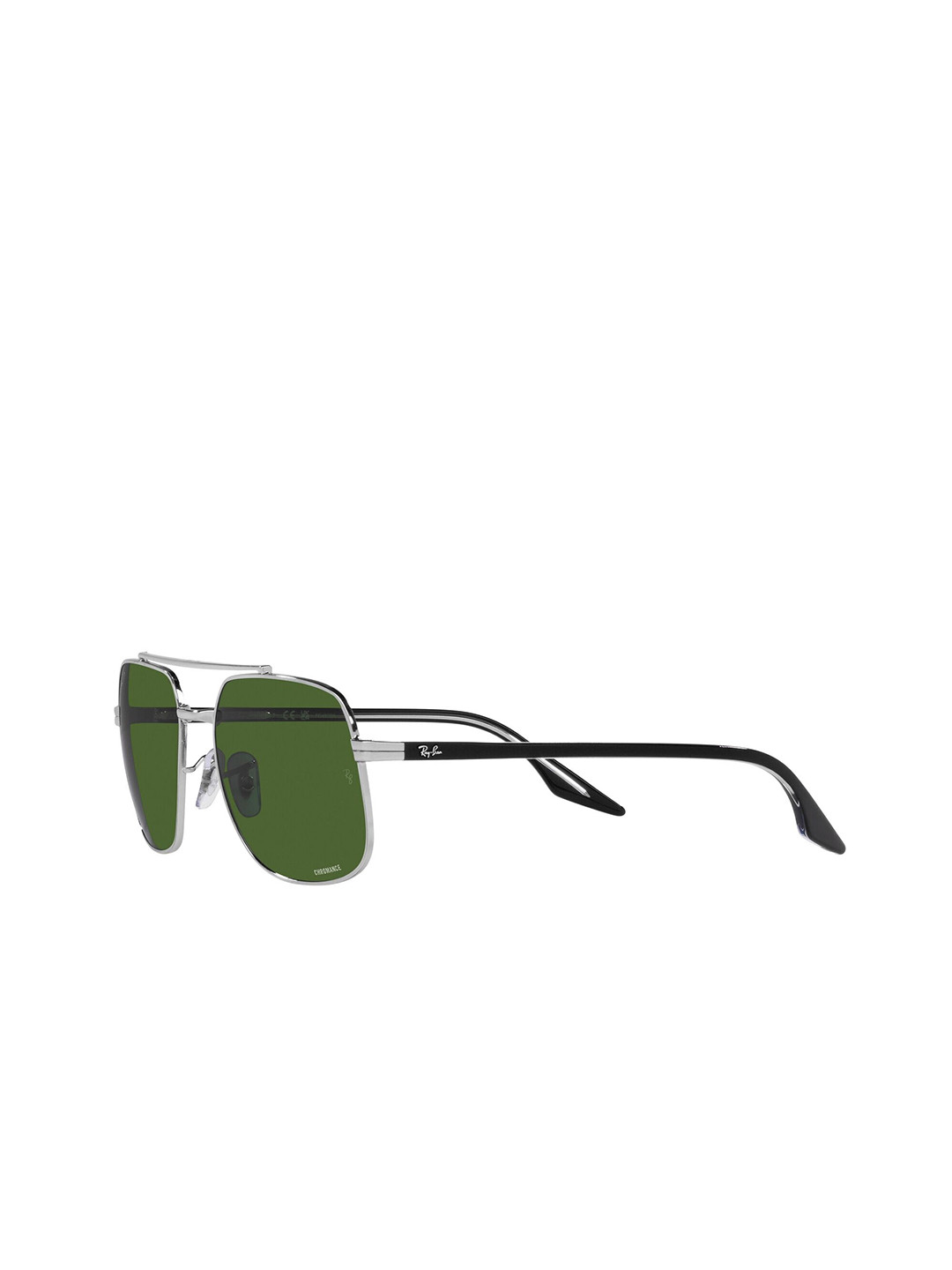 Ray-Ban Unisex Polarized Green Lens Square Sunglasses - 0RB3699003/P159