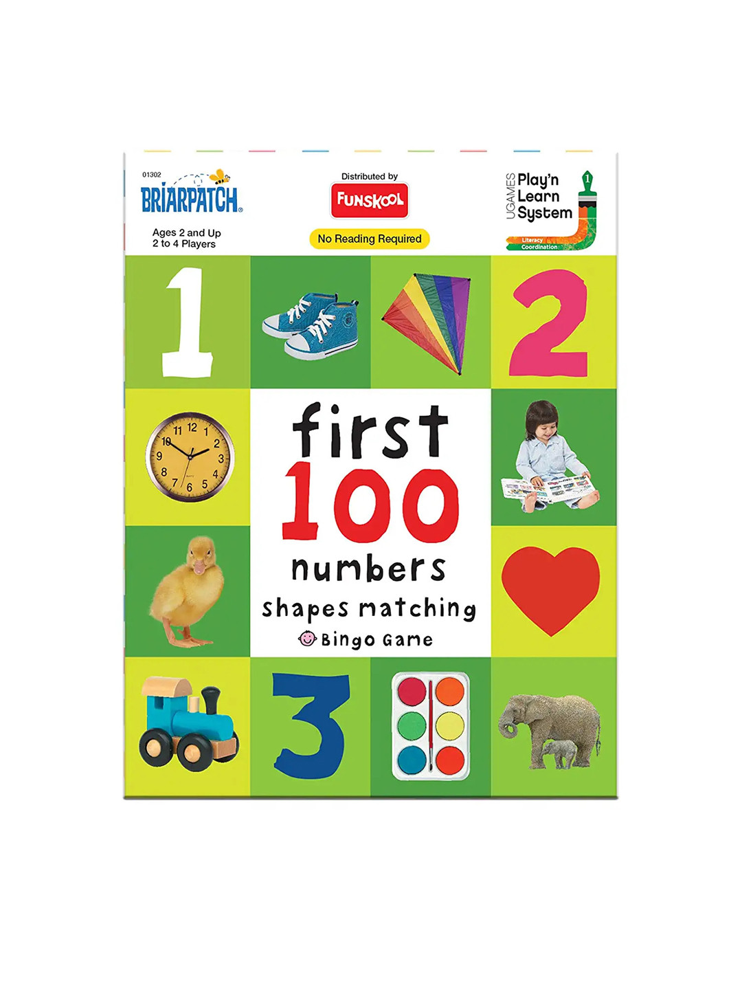 Funskool My First 100 Numbers Shape Matching Bingo Game for 2+ Years
