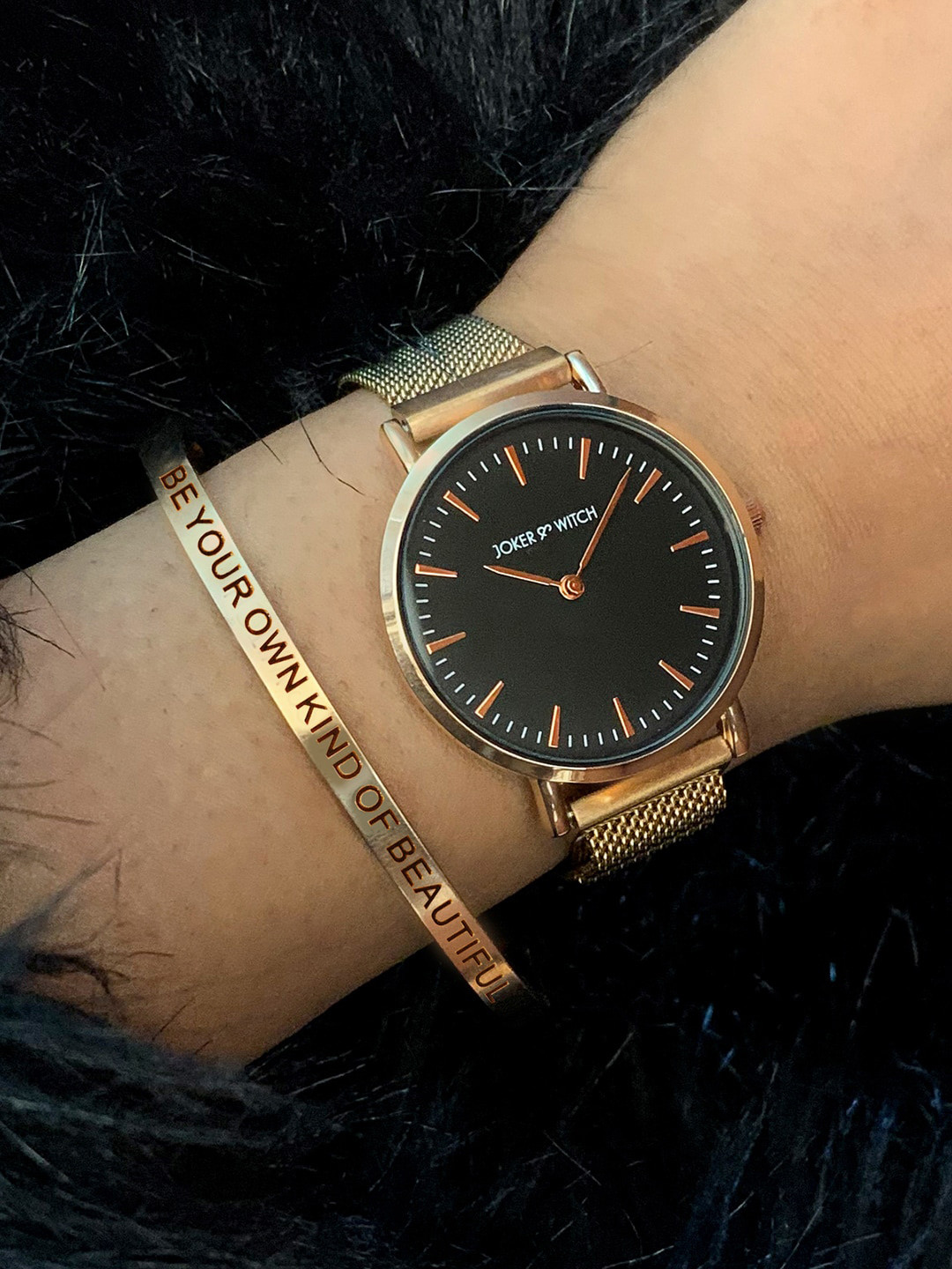 JOKER & WITCH Stainless Steel Alexa Watch Gift Set