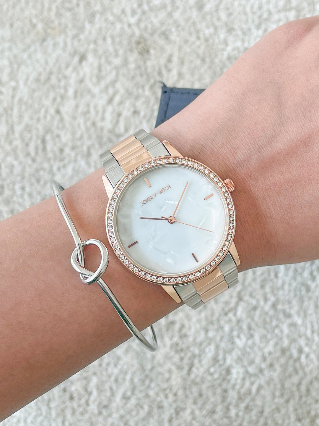 JOKER & WITCH Women Elyssa Dualtone Watch Gift Set