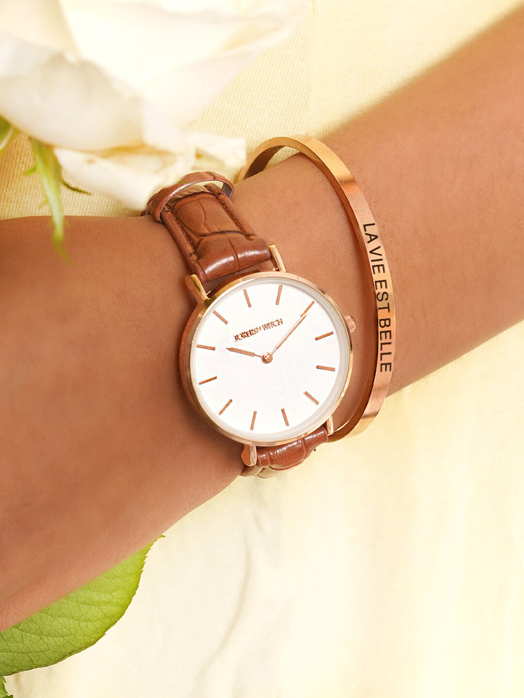 JOKER & WITCH Lilah Women Bracelet Stack Watch Gift Set