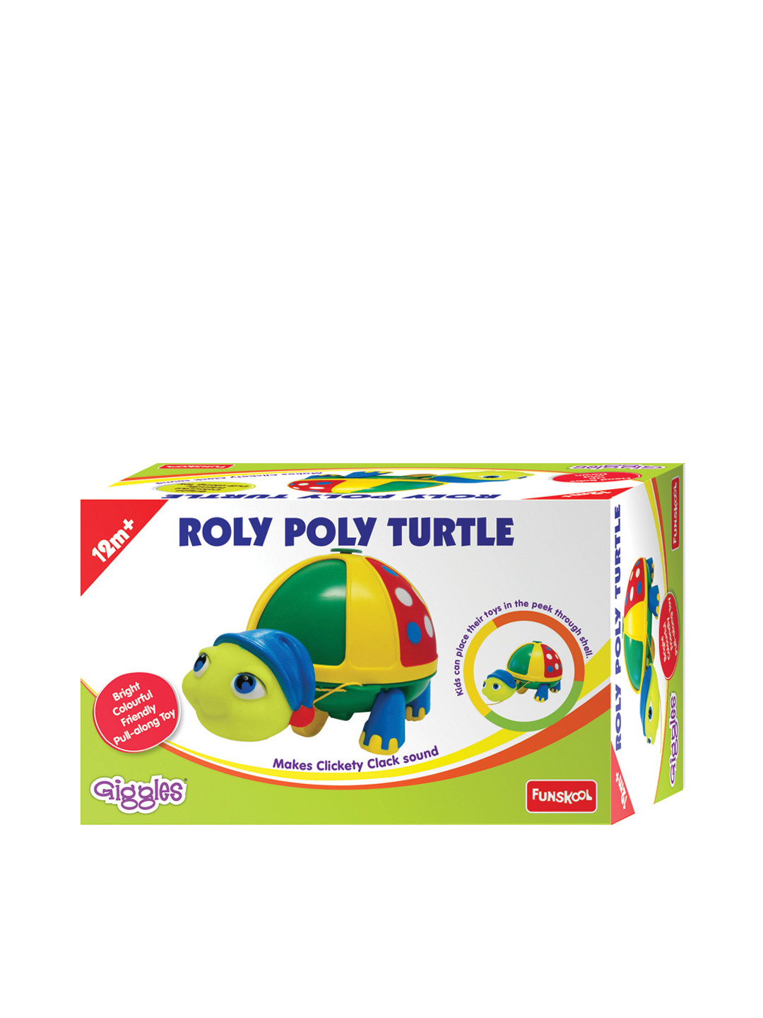 Giggles Roly Poly Turtle Pull-Along Toy