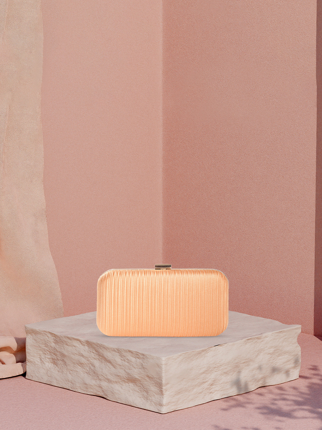 Caprese Trescha Women Gold Medium Clutch