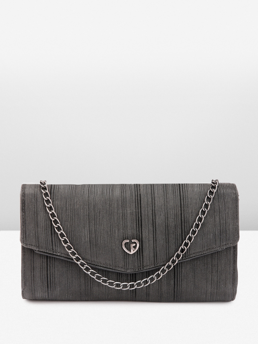 Caprese Eryka Women Black Large Clutch