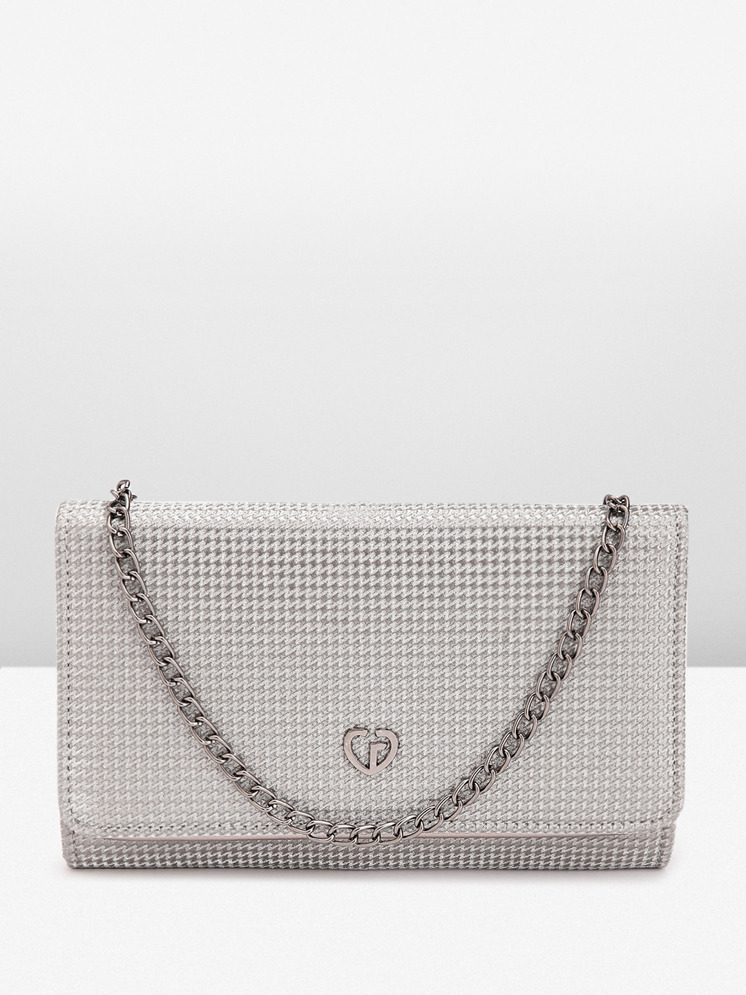 Caprese Delmi Women Pewter Medium Clutch