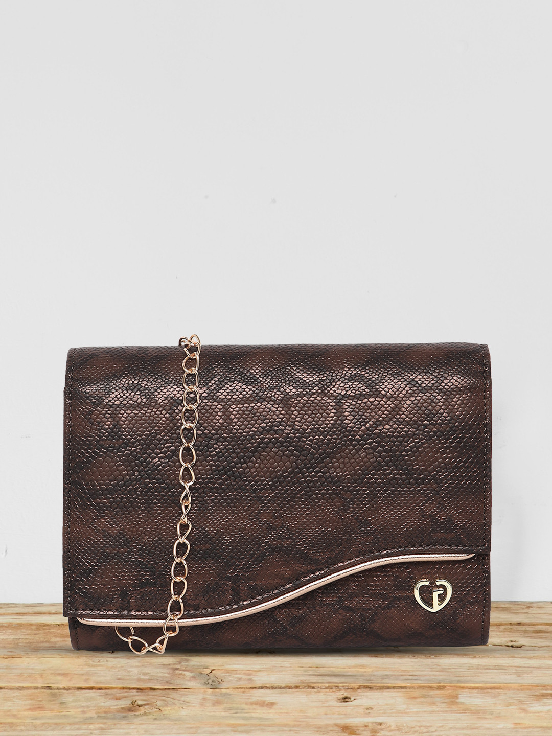 Caprese Merle Women Brown Medium Clutch