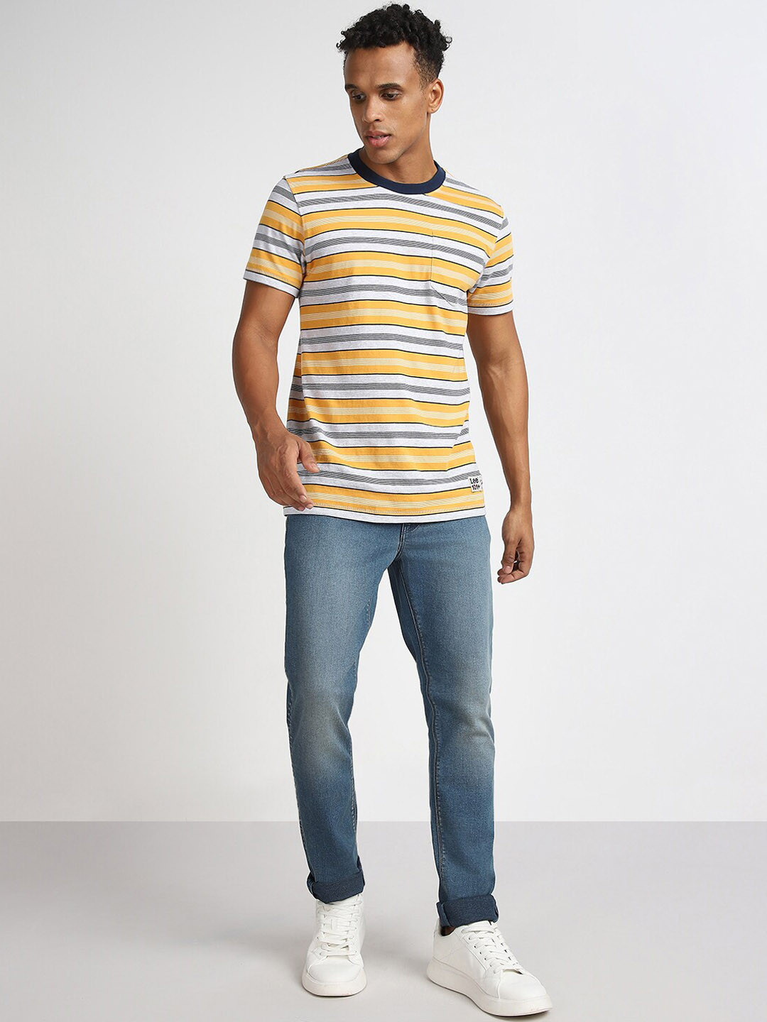 Lee Men Bruce Skinny Fit Light Fade Stretchable Jeans