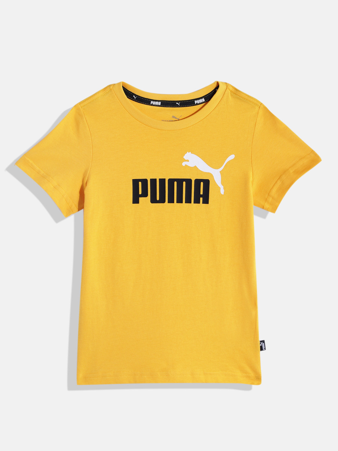 Puma Boys Essentials Brand Logo Printed Pure Cotton T-shirt