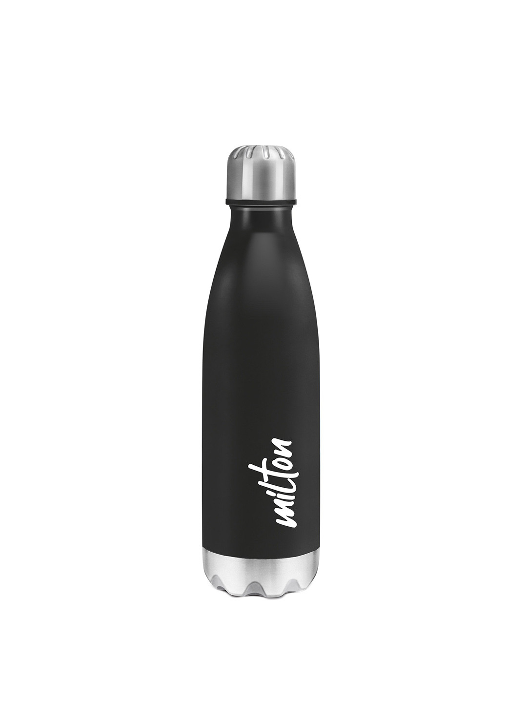 Milton Shine 800 Black Solid Stainless Steel Single Wall Vacuum Flask - 680 ml