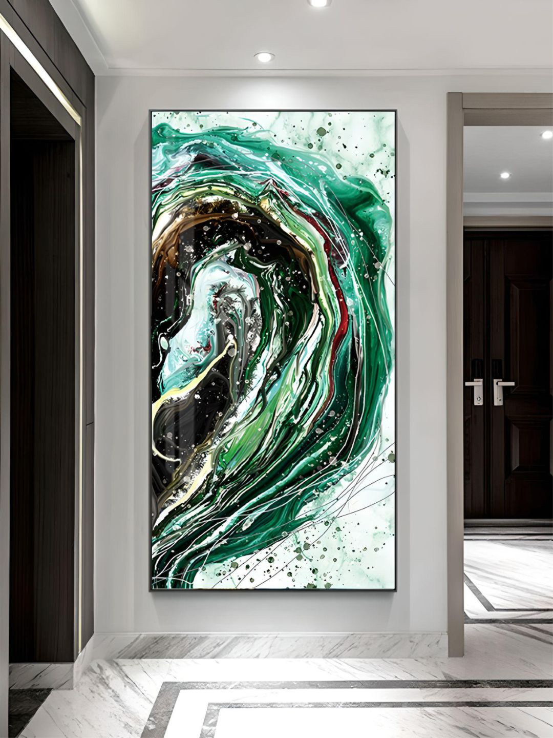 THE HANDMADE FLAIR Canvas Wall Rectangle Paintings Wall Art - 19.6x36.6In