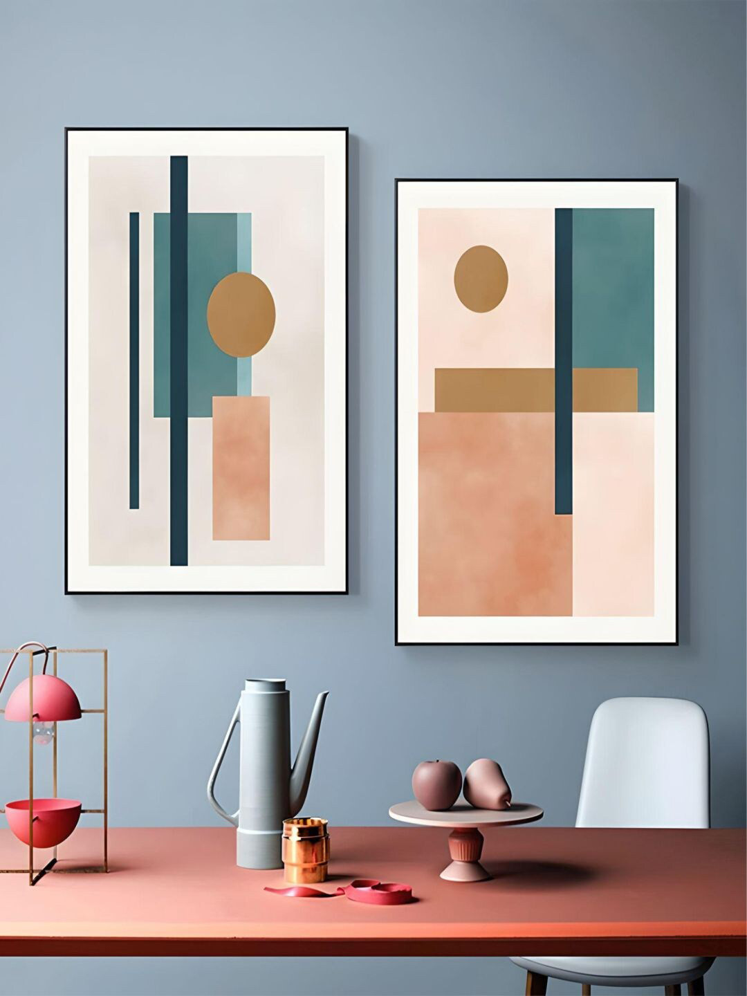 THE HANDMADE FLAIR Canvas 2 Piece Wall Rectangle Paintings Wall Art - 19.6 x 15.7 In