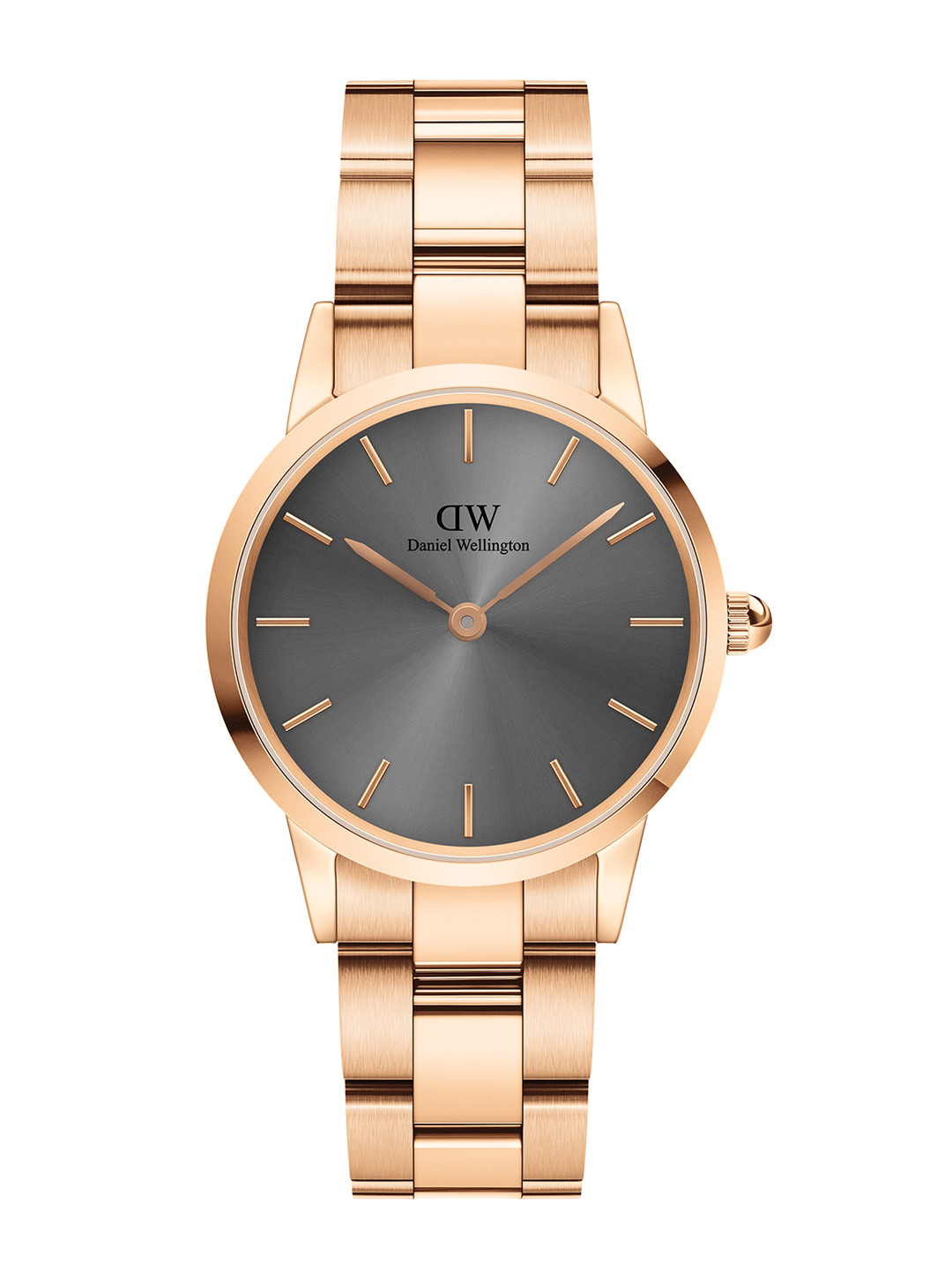 Daniel Wellington Iconic Link 36 RG Unisex Dial Grey 36mm Analogue Watch - DW00100332
