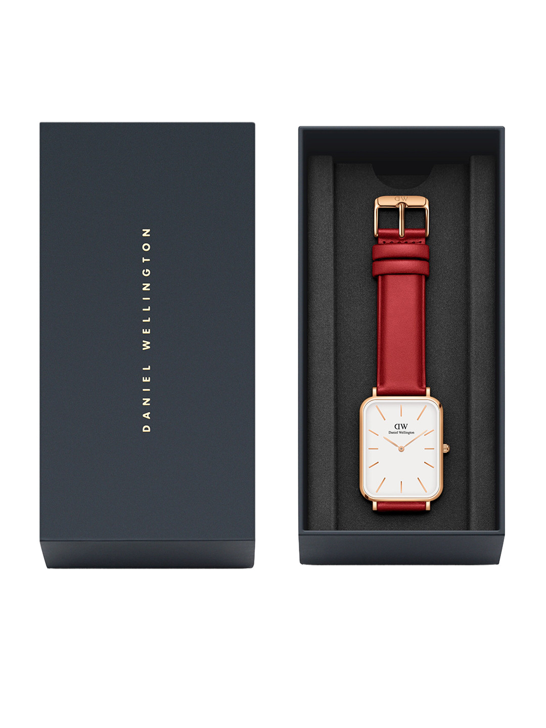 Daniel Wellington Quadro Women Dial White 36mm Leather Straps Analogue Watch- DW00100453