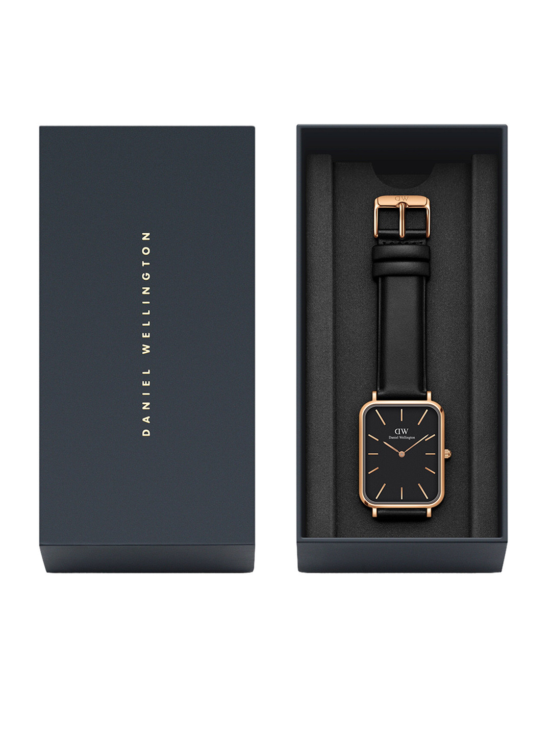Daniel Wellington Women Quadro Pressed Dial Black 36 mm Analogue Watch DW00100449