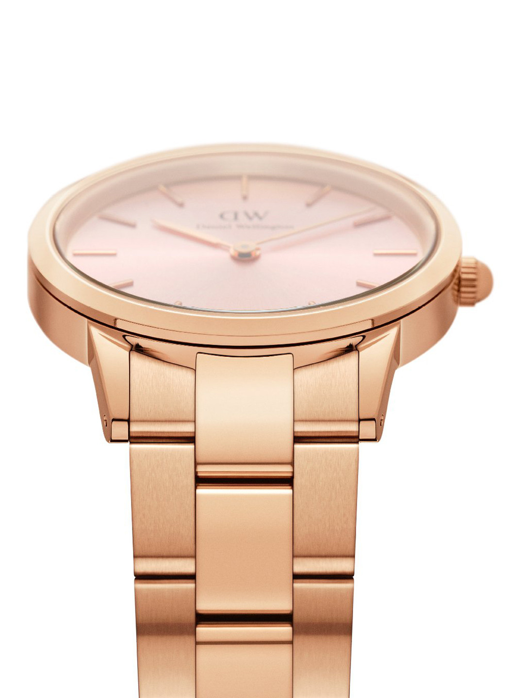 Daniel Wellington Women Iconic Link Round Analogue Watch- DW00100369