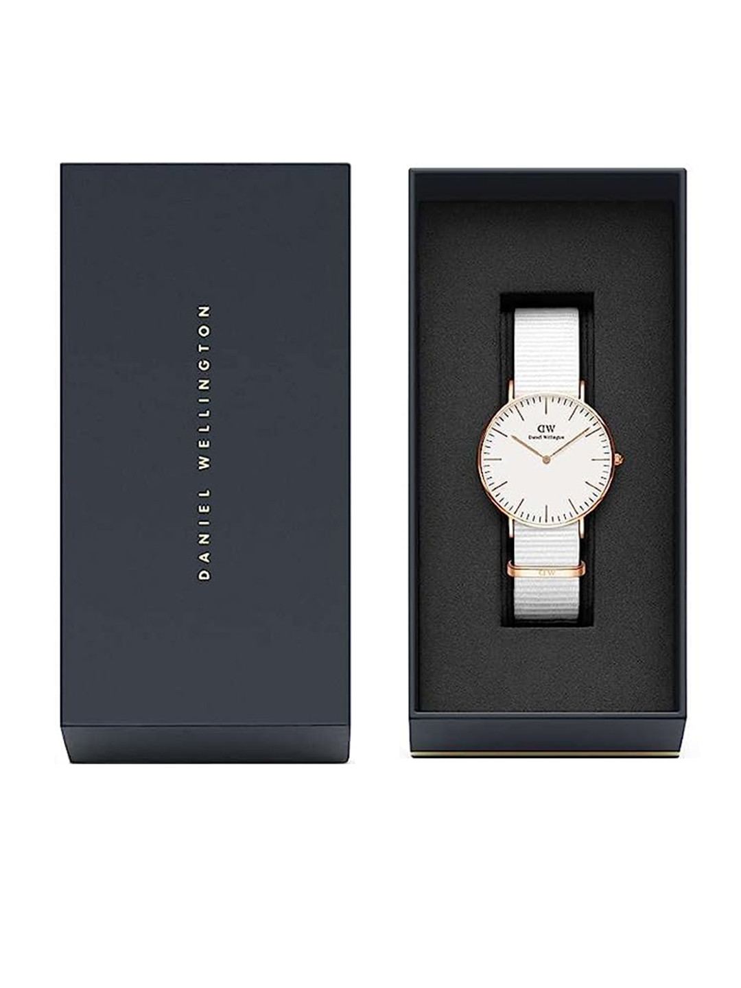 Daniel Wellington Unisex Classic Dover Dial White 36 mm Analogue Watch DW00100309