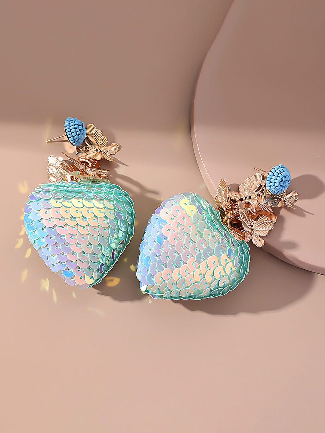 Yellow Chimes Beaded Drop Earrings