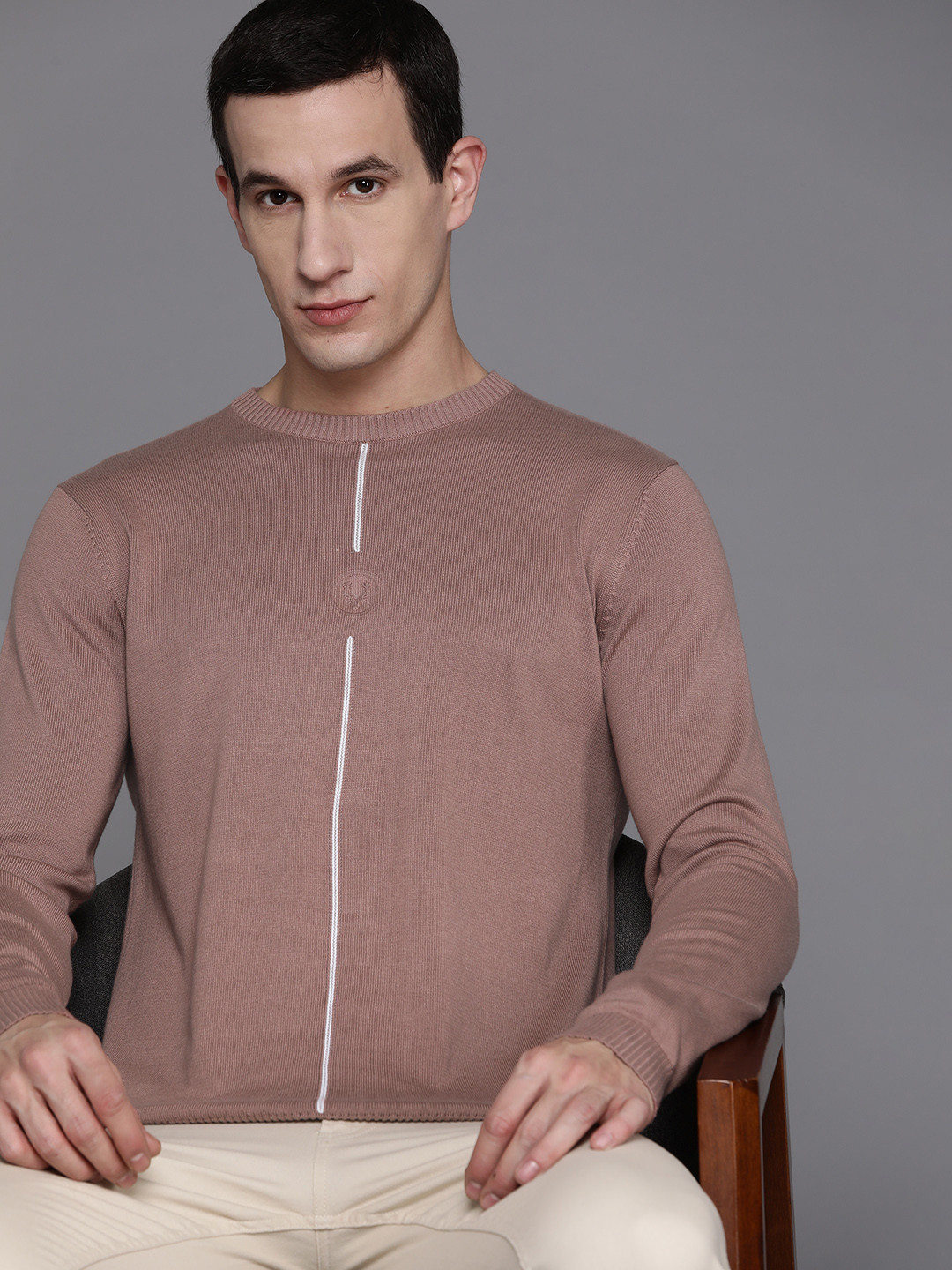 Allen Solly Round Neck Cotton Pullover
