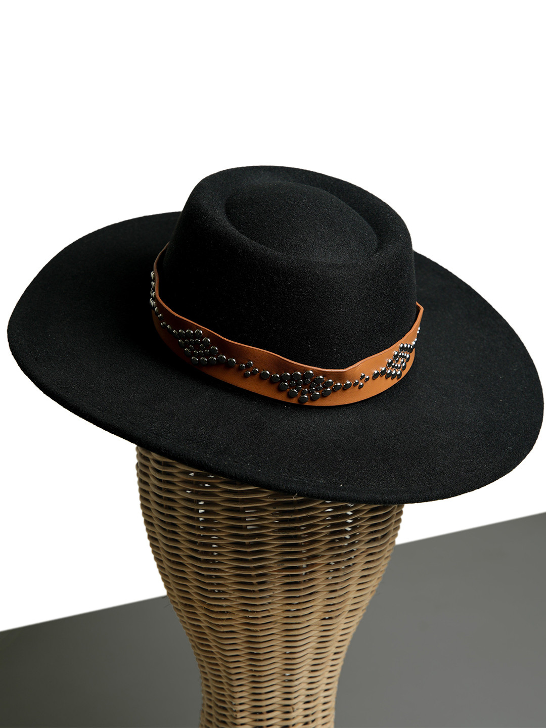 CHOKORE Men Rivet Belt Fedora Hat