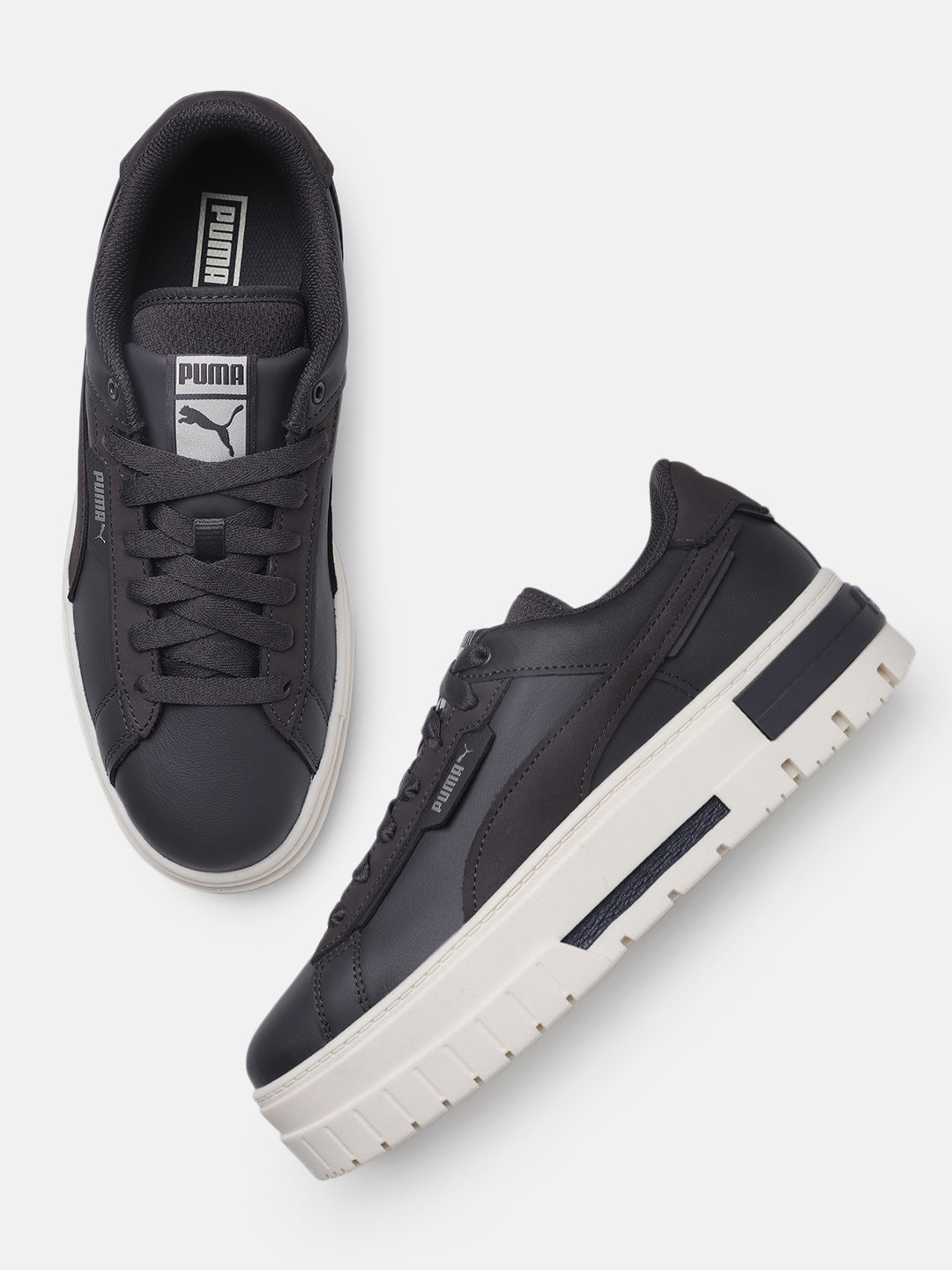 Puma Women Mayze Crashed PRM Leather Sneakers