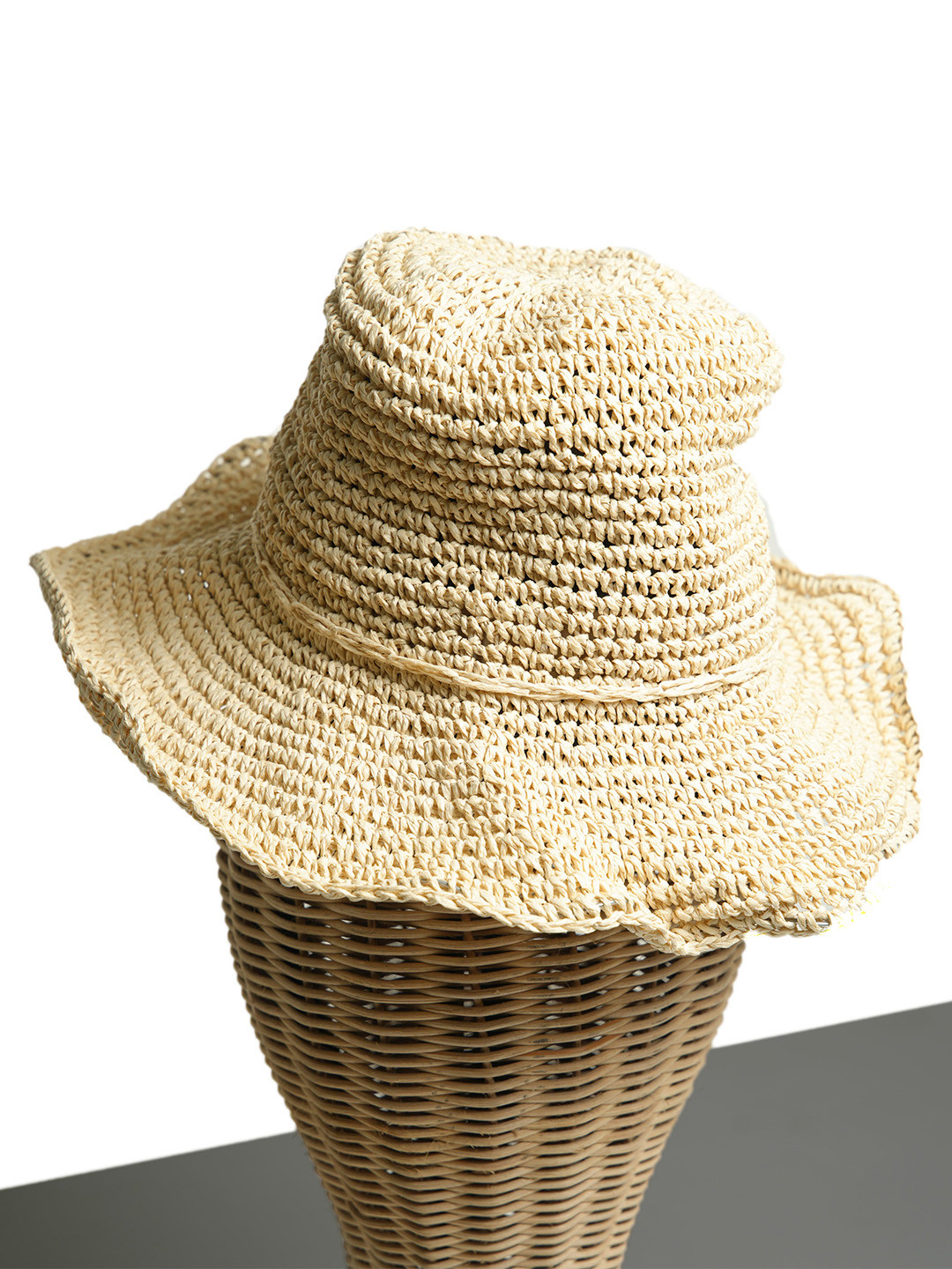 CHOKORE Women Self-Design Straw Fedora Hat