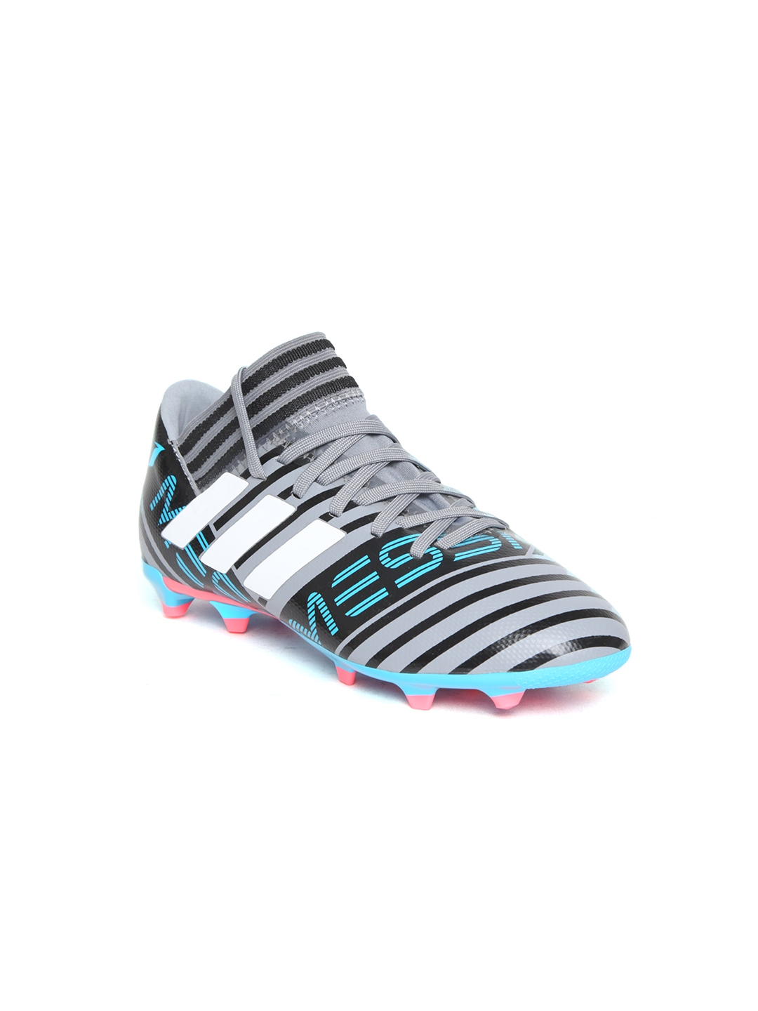 Buy ADIDAS Boys Grey Black NEMEZIZ Messi 17.3 FG Striped