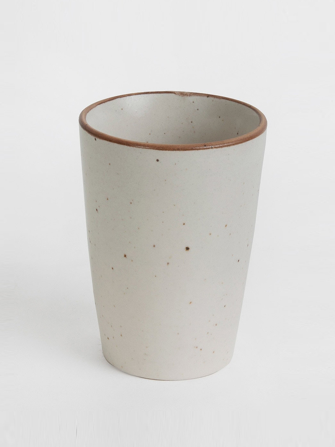 Fabindia Kadir Off-White Ceramic Glazed Glass 290 ml