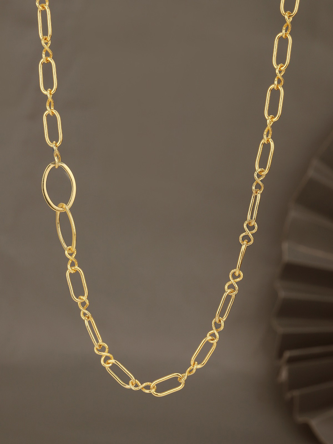 Carlton London 18Kt Gold Plated Toggle Necklace Link Chain