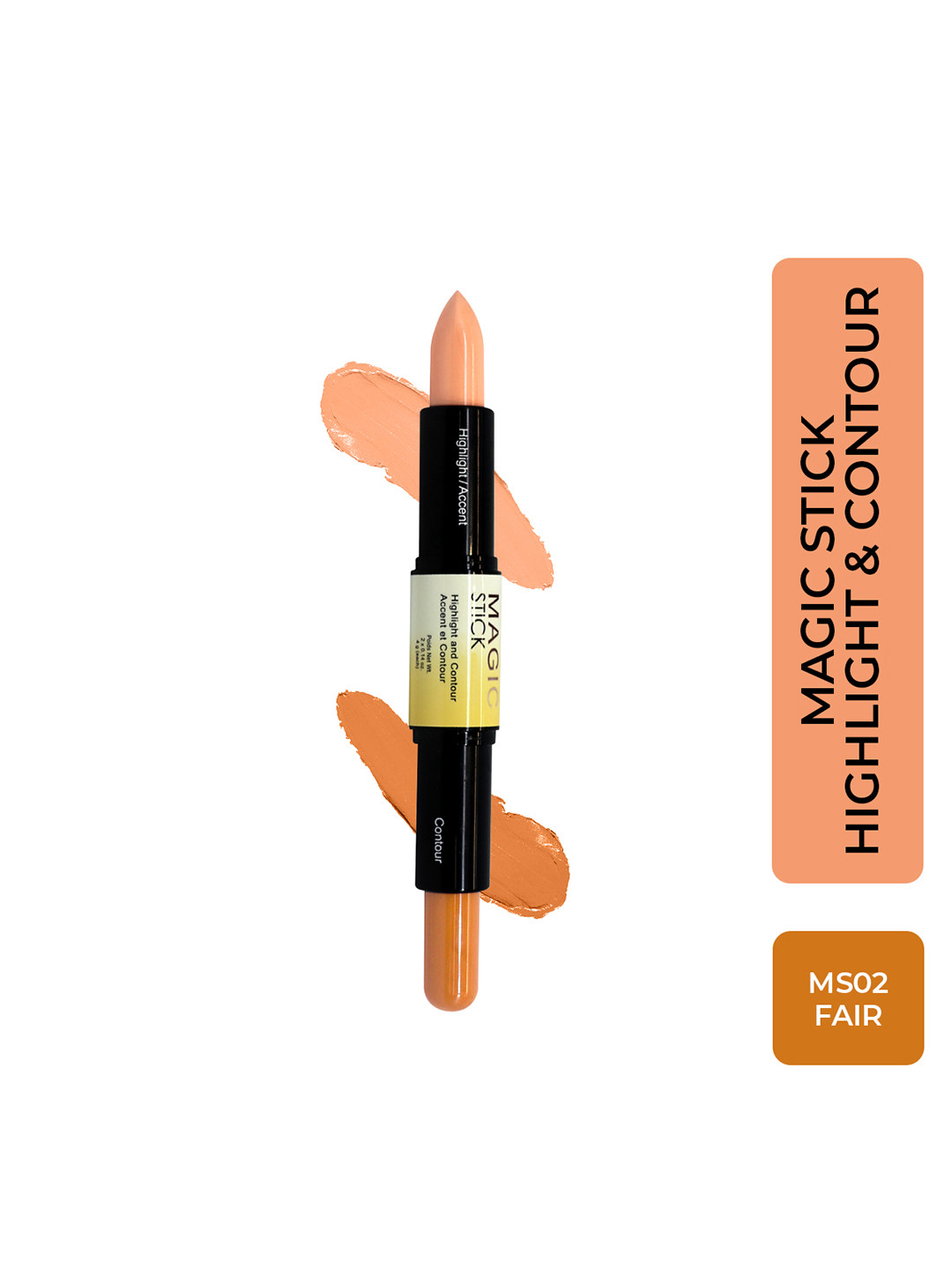 Half N Half Magic Stick 2-In-1 Cover Perfection Highlight & Contour Concealer - Fair