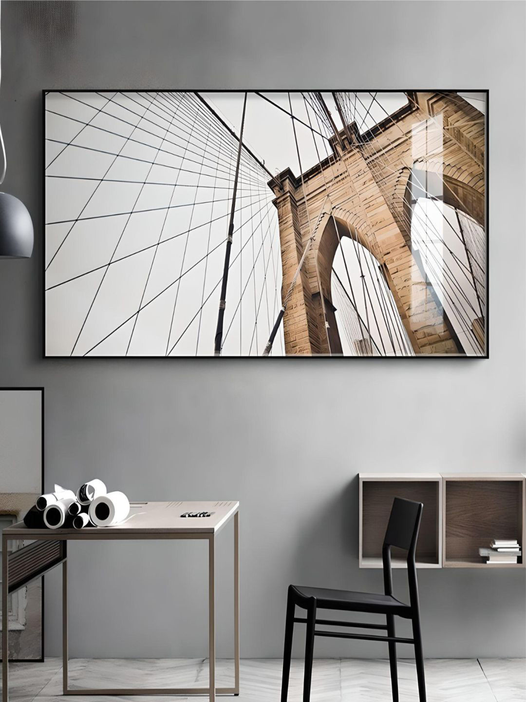 THE HANDMADE FLAIR Modern Art Canvas Wall Rectangle Paintings Wall Art - 60 x 120In