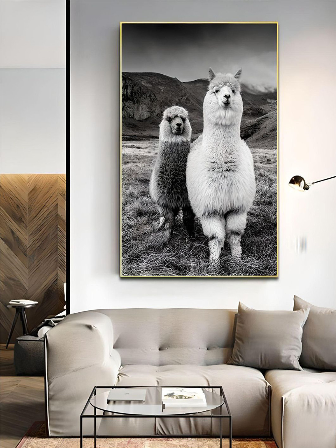 THE HANDMADE FLAIR Canvas Wall Rectangle Paintings Wall Art -32 x 42In