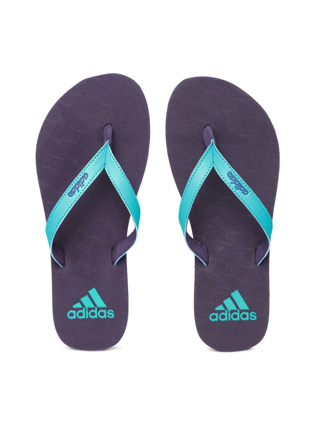 adidas blue thong flip flop