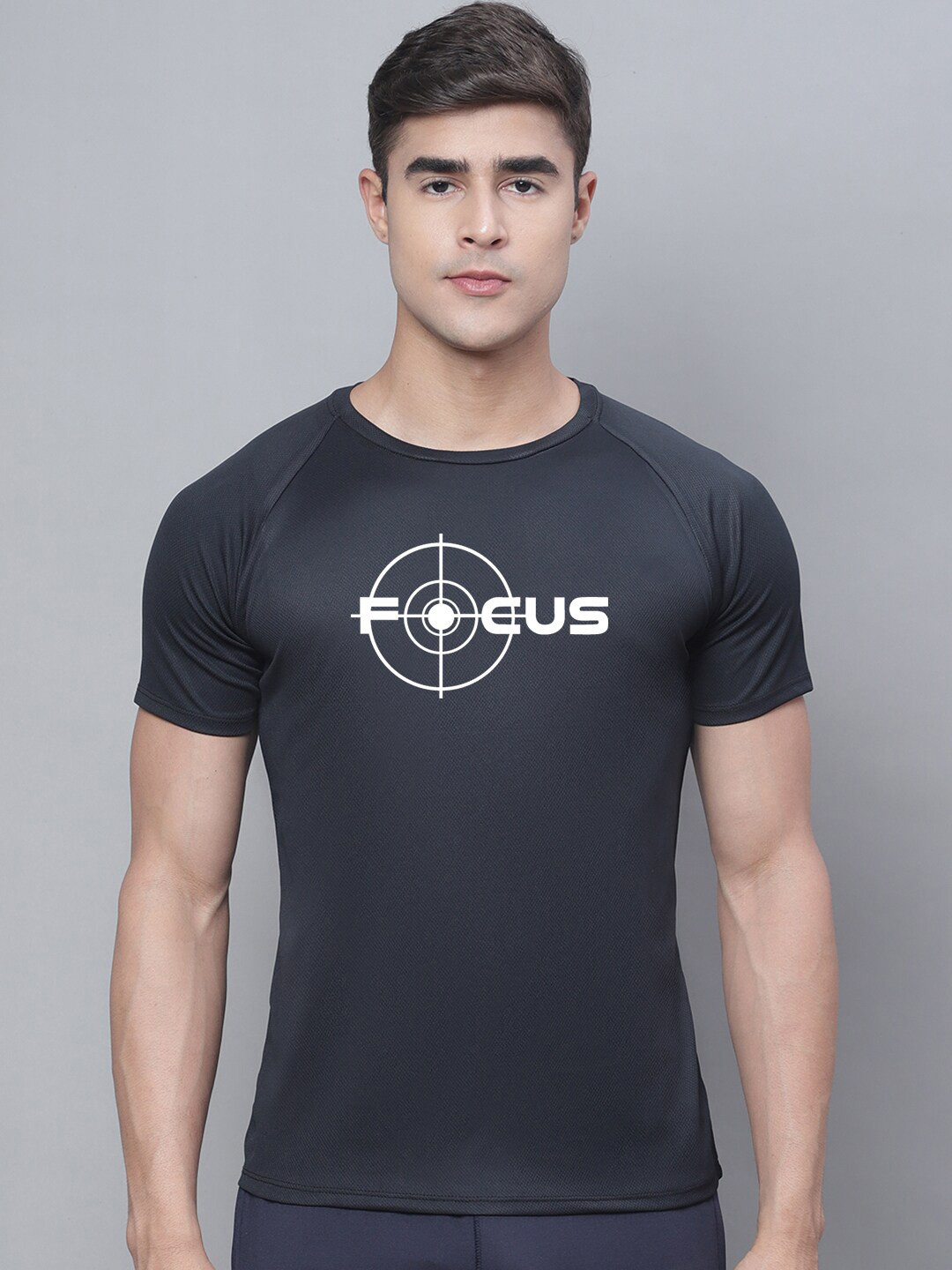 Friskers Typography Printed Bio Wash Sport T-shirt