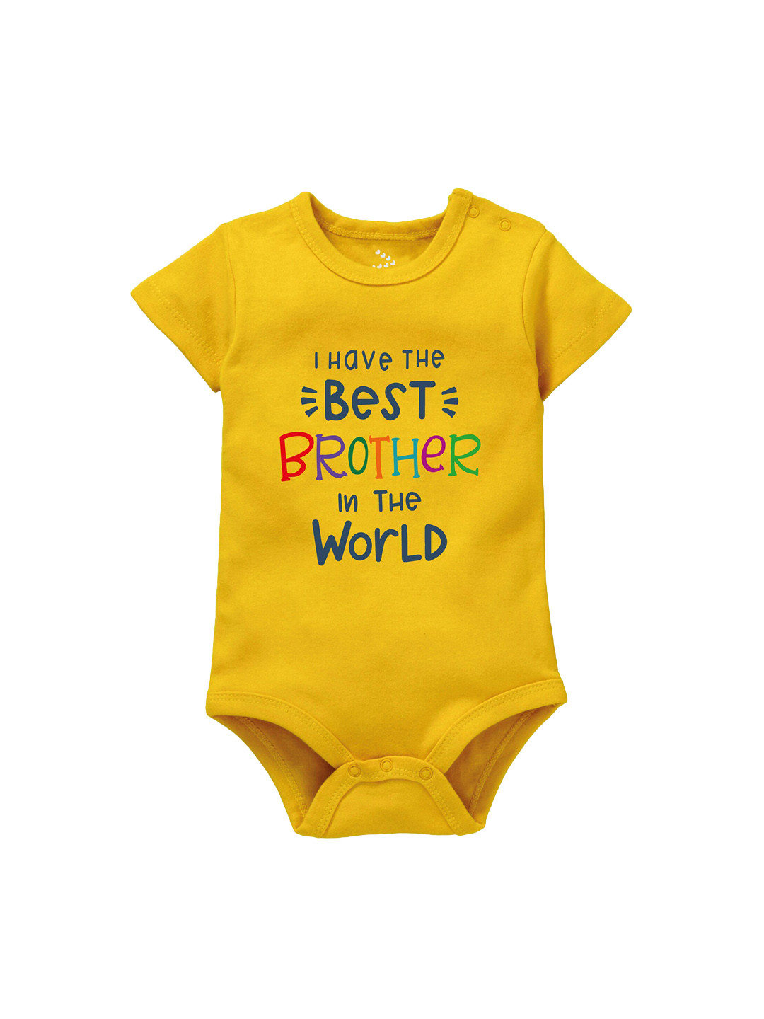 Zeezeezoo Infants I Have The Best Brother Printed Cotton Bodysuit