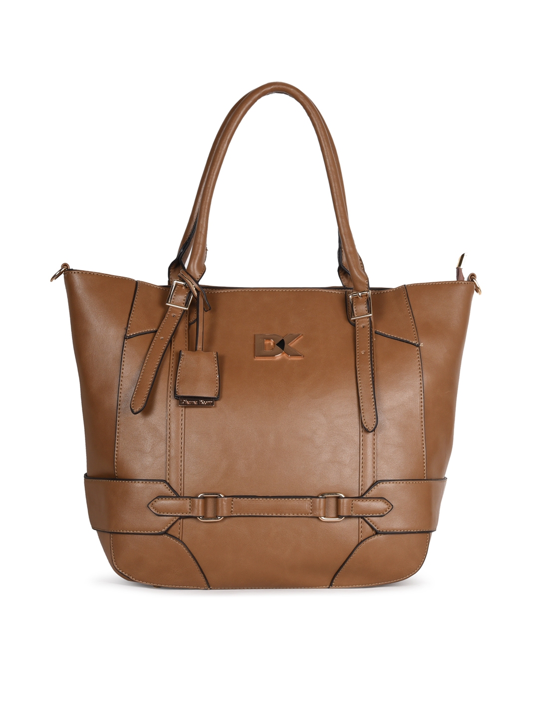 Diana Korr Brown Solid Shoulder Bag