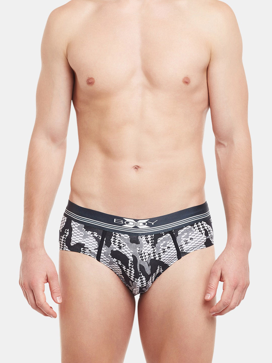 BODYX Men Abstract Printed Briefs BX01B-PRINT-5-S