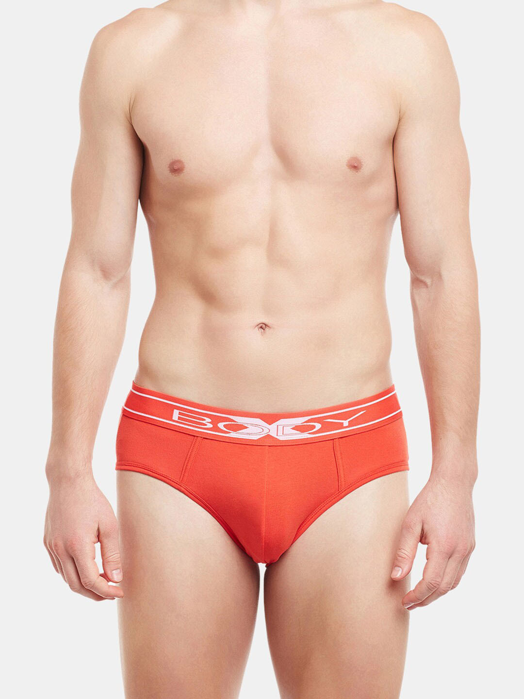 BODYX Men Low-Rise Basic Briefs BX10B-BRIGHT-MARIGOLD-XL