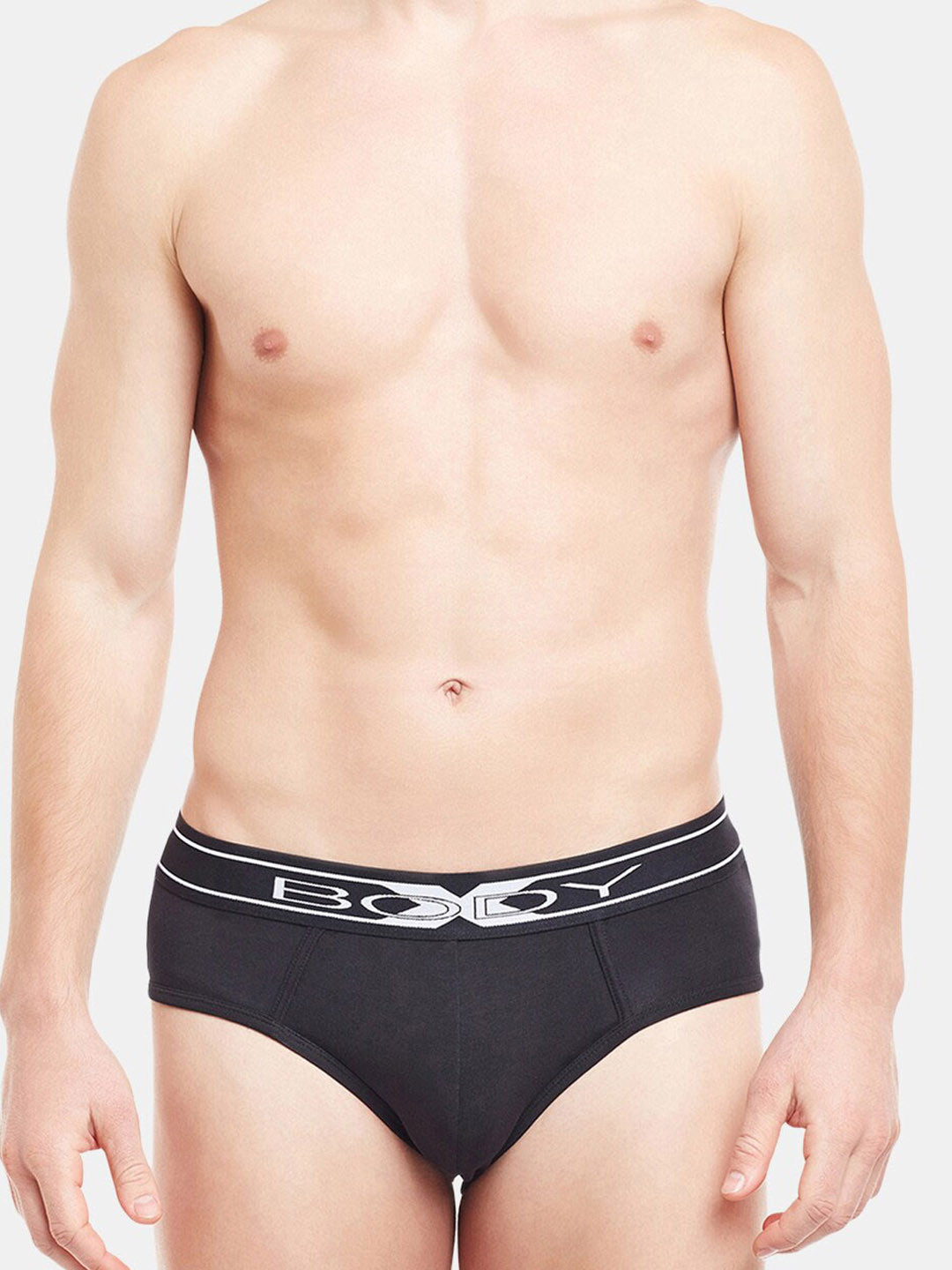 BODYX Men Low-Rise Basic Briefs BX10B-BLACK-S