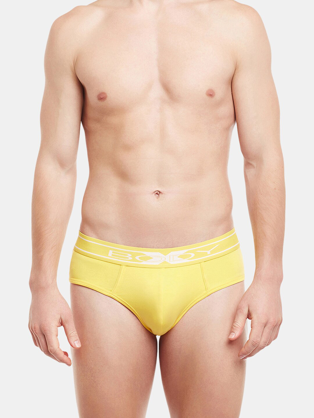 BODYX Low-rise Basic Briefs BX10B-BUTTER-CUP-XL