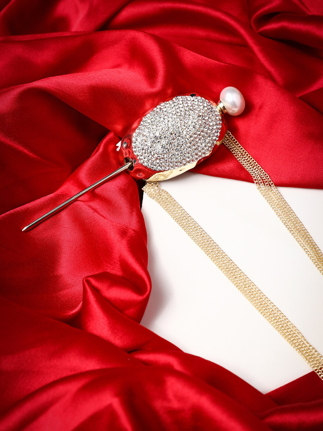 VOGUE PANASH Women Gold-Plated Turtle Shell Shaped Hair Accessory